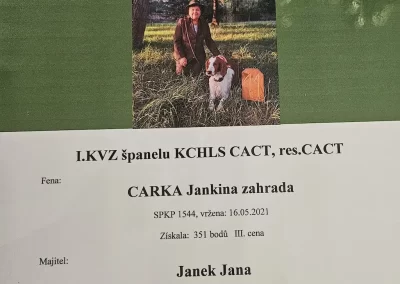 CARKA Jankina zahrada je VŠETRANNÝ PES "U"